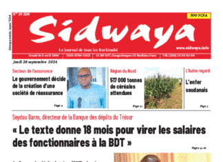 Une Sidwaya du 26-9-2024