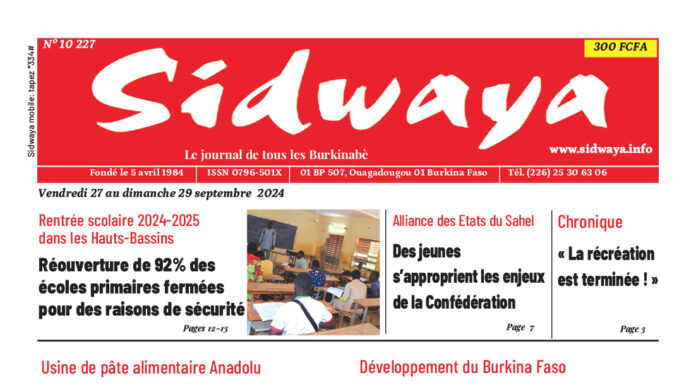 Une du 27-09-2024