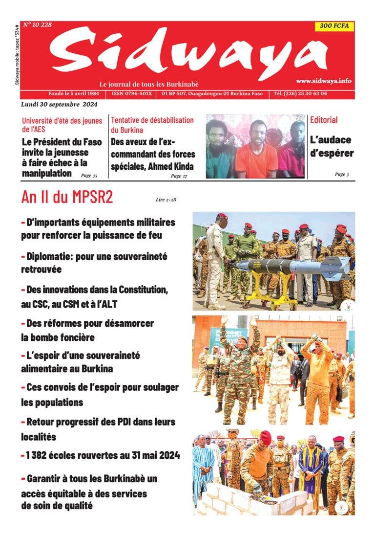 Une du 30-09-2024