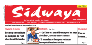 Une Sidwaya du 6 au 8-9-2024