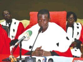 Conseil d’Etat : le nouveau premier président, Edilbert Somé, installé