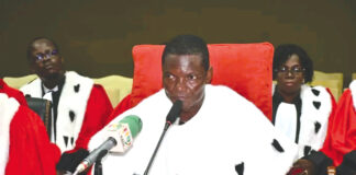 Conseil d’Etat : le nouveau premier président, Edilbert Somé, installé