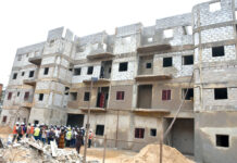 Cité CEGECI au quartier Zone du bois : le ministre en charge de l’habitat visite le chantier