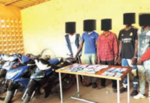 Lutte contre l’insécurité dans le Zoundwéogo: des présumés faux monnayeurs, voleurs et receleurs de vélomoteurs mis aux arrêts