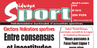 Une Sidwaya Sport du 8-10-2024