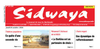 Une Sidwaya du 10-10-2024