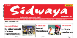 Une Sidwaya du 15-10-2024