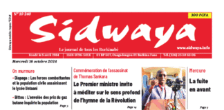 Une Sidwaya du 16-10-2024