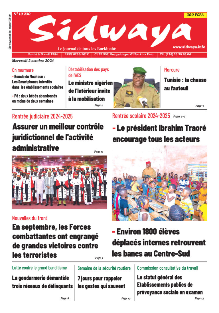 Une du 02-10-2024