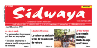 Une Sidwaya du 24-10-2024