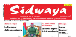 Une Sidwaya du 25 au 27-10-2024