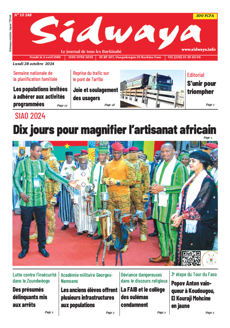 Une du 28-10-2024