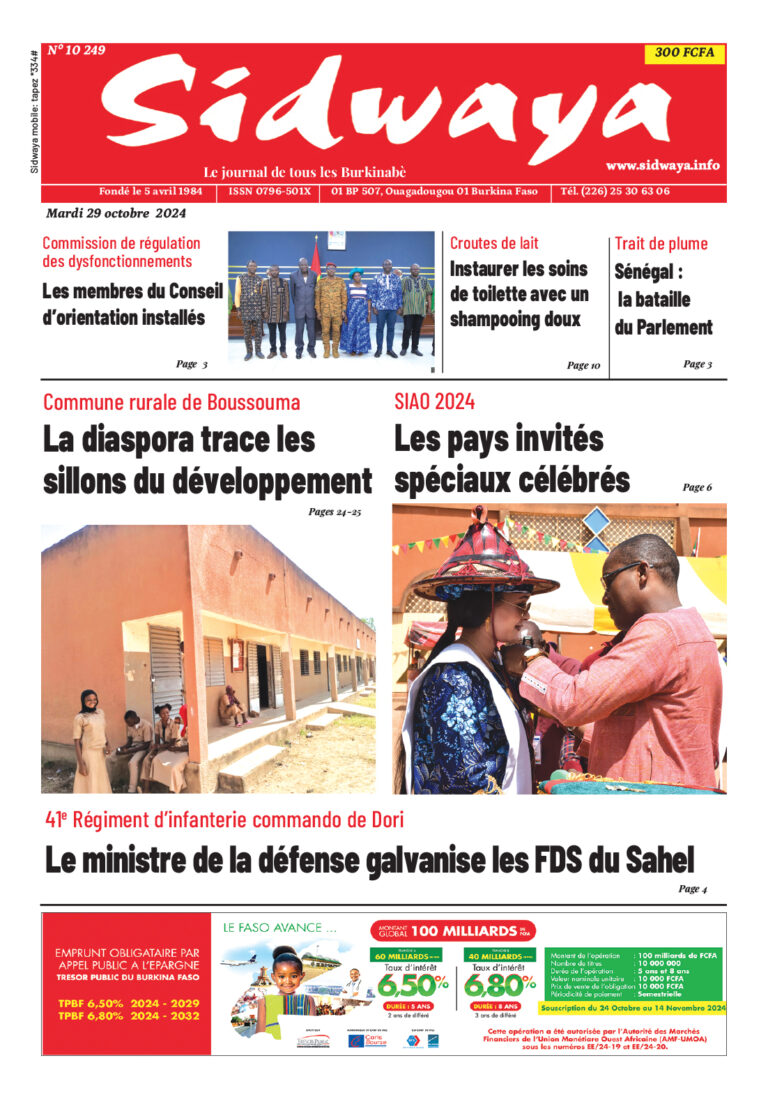 Une du 29-10-2024