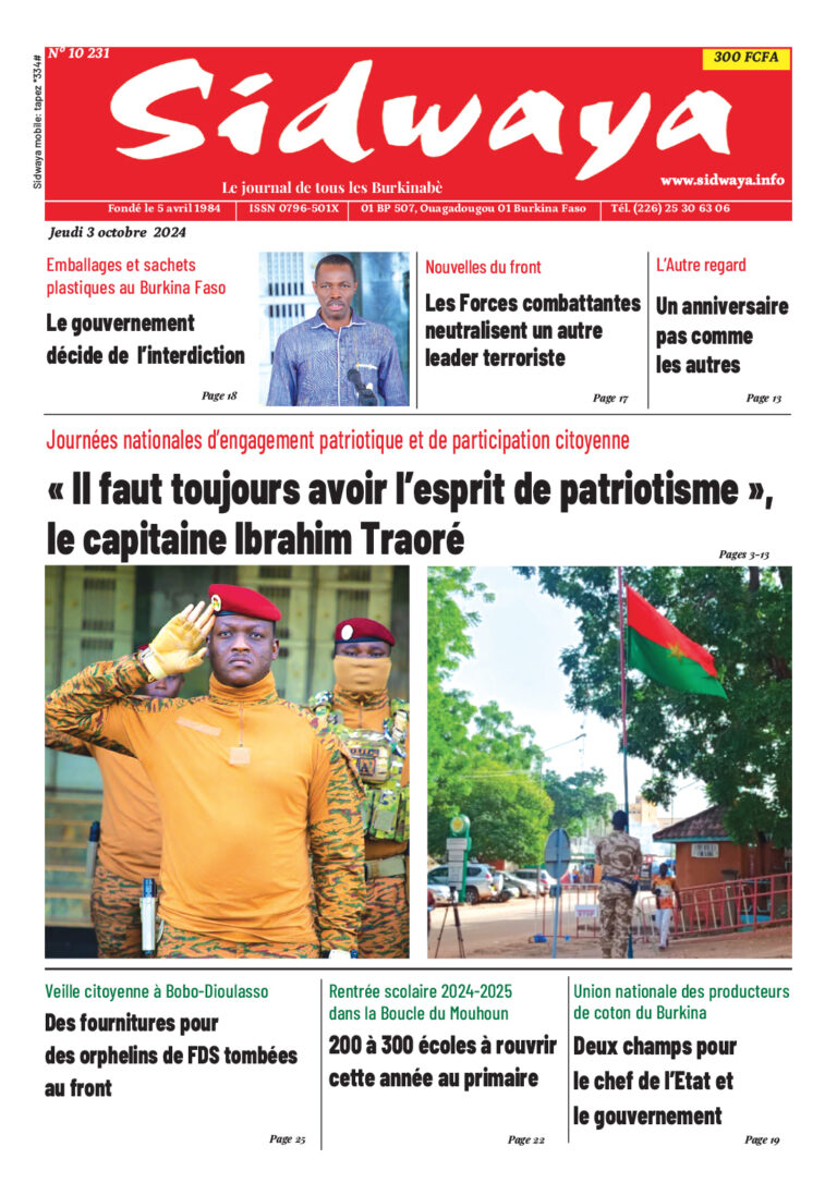 Une du 03-10-2024