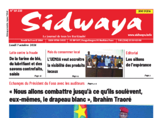 Une Sidwaya du 7-10-2024