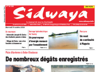 Une Sidwaya du 9-10-2024