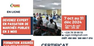 Appel à candidatures : Recrutement 7ième promotion pour la formation certifiante en Management & Gouvernance des Marchés Publics