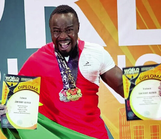 Zan Bady Alfred : le ‘‘caterpillar’’ du powerlifting