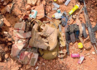 Une réserve d’armes et de carburant pulvérisée à Taouremba