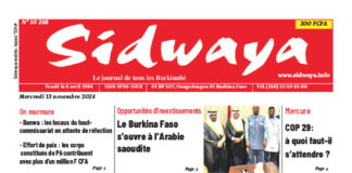 Une Sidwaya du 13-11-2024