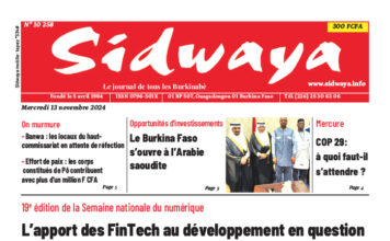Une Sidwaya du 13-11-2024