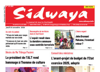 Une Sidwaya du 14-11-2024