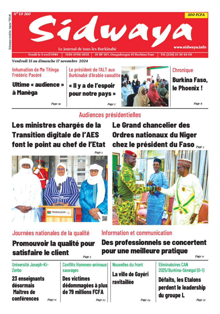Une du 15-11-2024