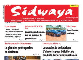 Une Sidwaya du 21-11-2024