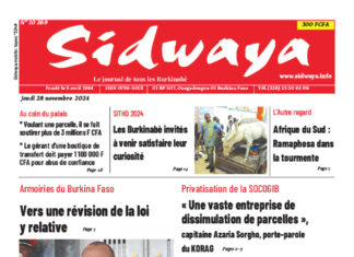 Une Sidwaya du 28-11-2024