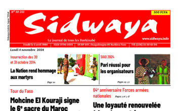 Une Sidwaya du 4-11-2024