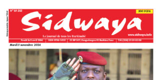 Une sidwaya du 5-11-2024