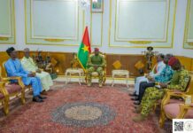 Coopération : le Grand Chancelier des Ordres Nationaux du Niger chez le Président du Faso