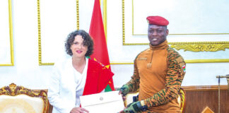 Coopération : cinq nouveaux ambassadeurs présentent leurs lettres de créance au président du Faso