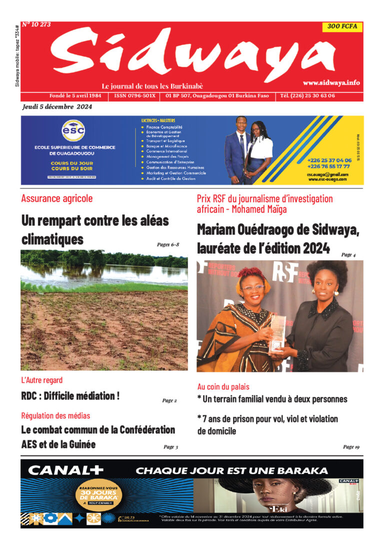 Une du 5-12-2024