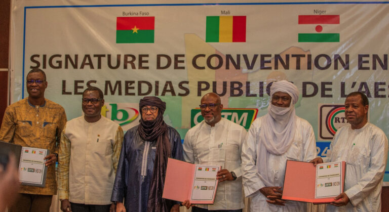 Confédération des Etats du Sahel: une convention  de partenariat signée entre les télévisions nationales des trois Etats