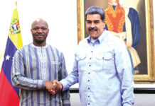 Investiture du Président vénézuélien Nicolas Maduro : la délégation officielle du Burkina Faso à Caracas