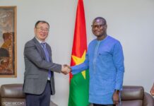 Coopération bilatérale : le Ministre Pingdwendé Gilbert OUEDRAOGO reçoit l’Ambassadeur de la République populaire de Chine