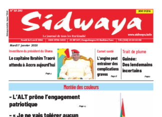 Une Sidwaya du 07-01-2025