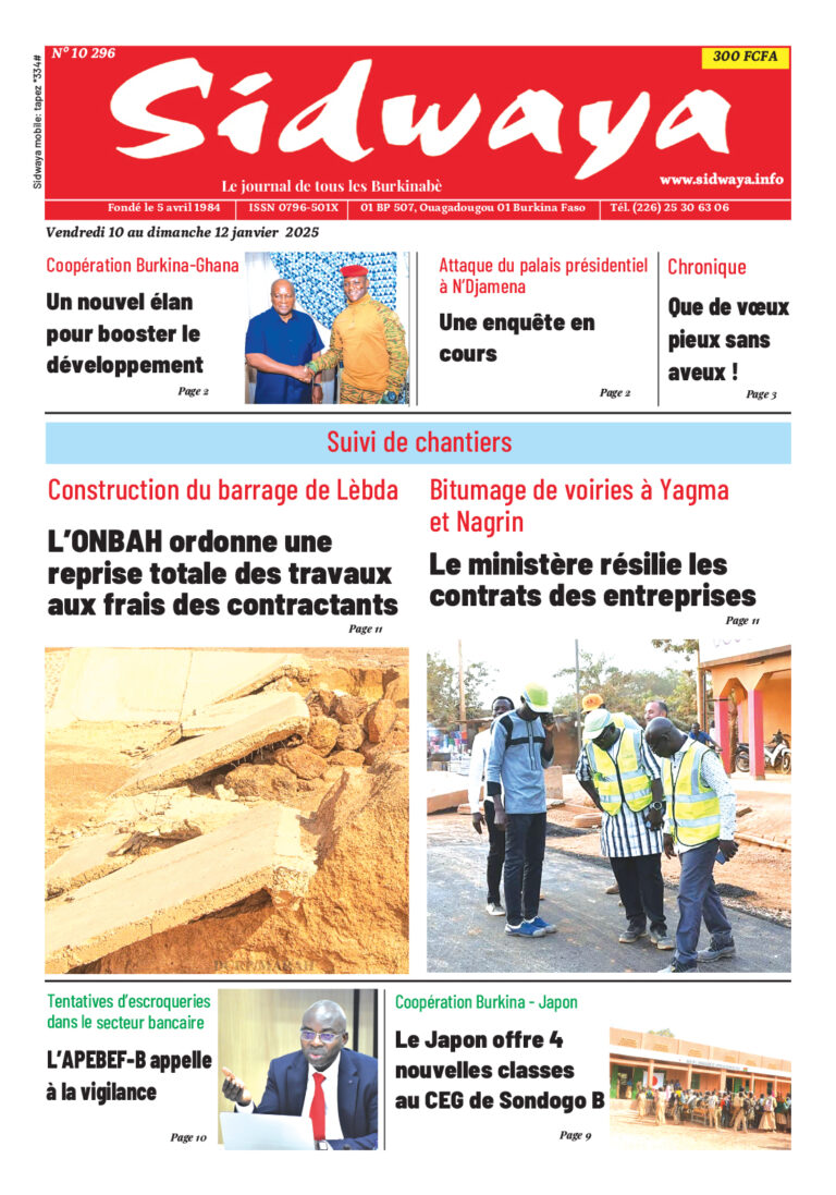 Une du 10-01-2025