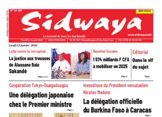 Une du 13 – 01 -2025