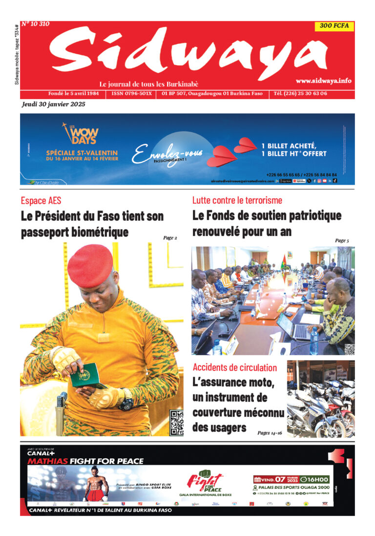 Une du 30-01-2025
