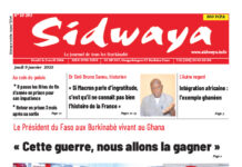 Une Sidwaya du 09-01-2025