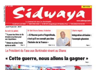 Une Sidwaya du 09-01-2025