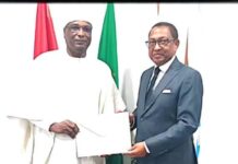 Coopération Burkina Faso- Guinée-Bissau : l’ambassadeur Saïdou MAÏGA présente ses Lettres de créance au Président Umaro Sissoko EMBALO