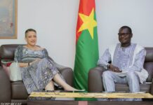 Carnet d’audience: Le Ministre en charge de la Communication a reçu l’Ambassadrice de Cuba au Burkina Faso