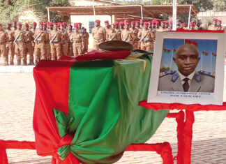 Forces armées nationales: dernier hommage au colonel Nestor Ouédraogo