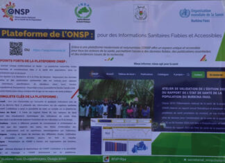 Observatoire national de la santé de la population : Tapez https://onsp.minsante.bf pour toutes informations sanitaires