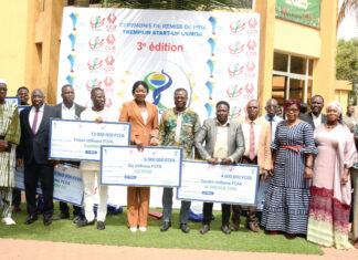 Concours tremplin start-up UEMOA : le 2e prix régional revient à l’entreprise Sanbbiz du Burkina