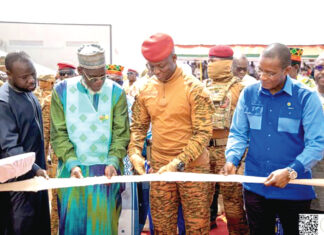 Transformation du blé : le Président du Faso inaugure la minoterie Moulin Double Star