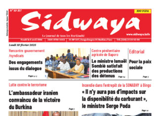 Une Sidwaya du 10-02-2025